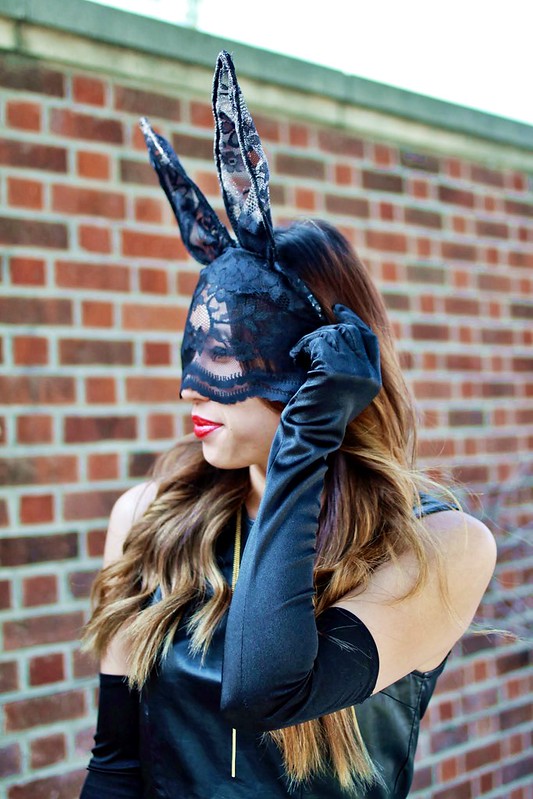 lucky magazine contributor,fashion blogger,lovefashionlivelife,joann doan,style blogger,stylist,what i wore,my style,fashion diaries,outfit,seven til midnight,halloween,costume,bunny,lace bunny ears,charlotte russe,fashion climaxx