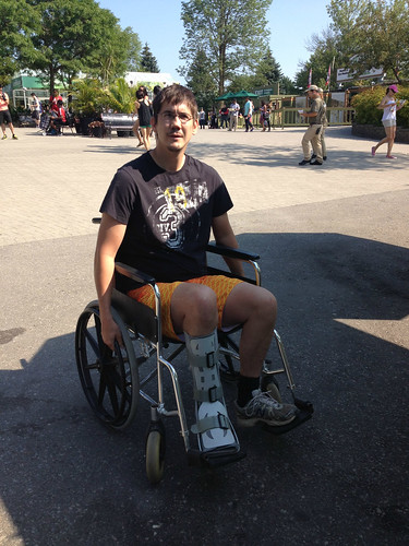 Mike In His Wheelchair, At The Zoo