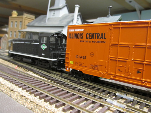 An early 1970's era Illinois Central Gulf switching local passes by. by Eddie from Chicago