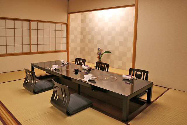 This is the private dining room at Musashino