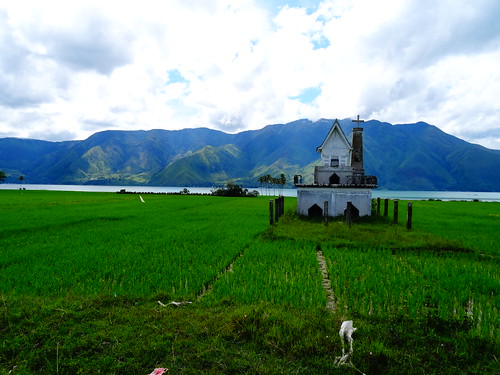 The Batak people are predominantly Christian, so these structures dot the island