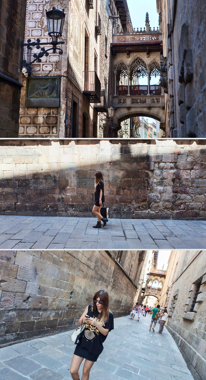 street style barbara crespo barcelona travels cruisse holidays ship outfit gothic