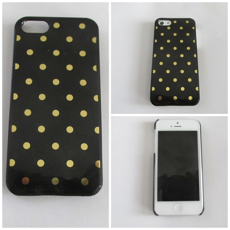Black with gold dots