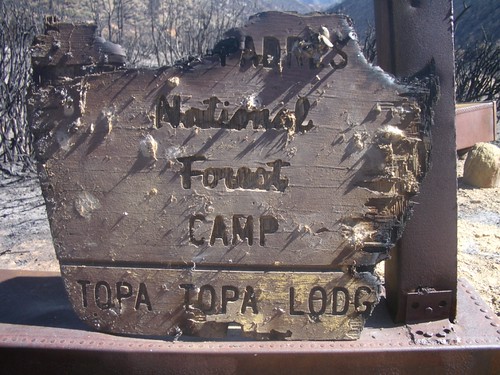 Topatopa Lodge Camp Sign No. 1
