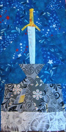 Disney Mystery Quilt, Block 18, The Sword in the Stone