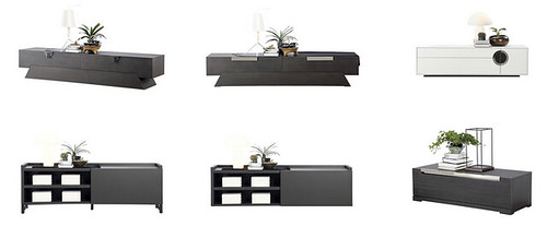 picket and rail tv console collection