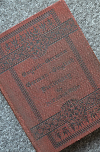 Christmas in January antique German-English dictionary_vertical