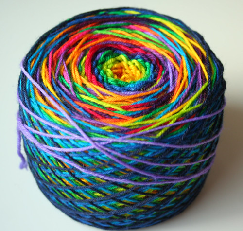 15 color rainbow yarn