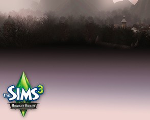 De Sims 3 Midnight Hollow bureaubladachtergrond
