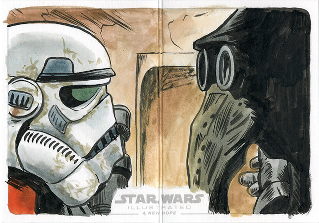 Topps Star Wars Illustrated sketch card