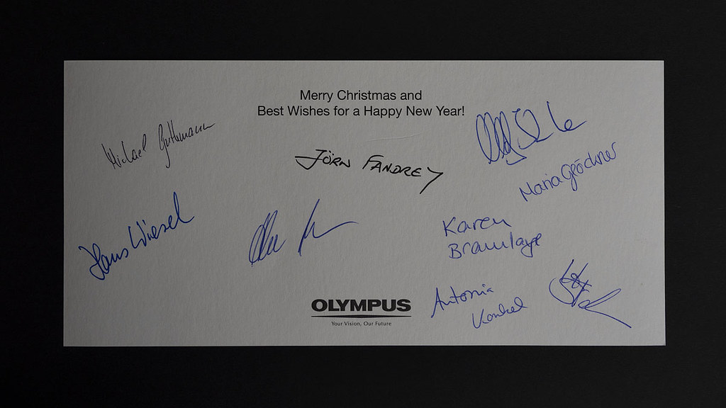 Card from Olympus Europe