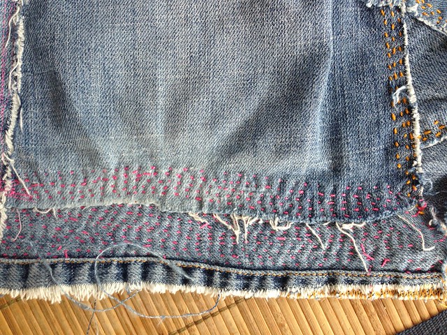 Jeans Skirt Stitches 4