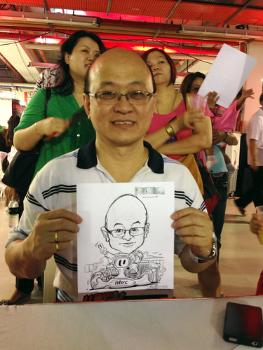 caricature live sketching for NTUC U Grand Prix Experience 2013 - 40