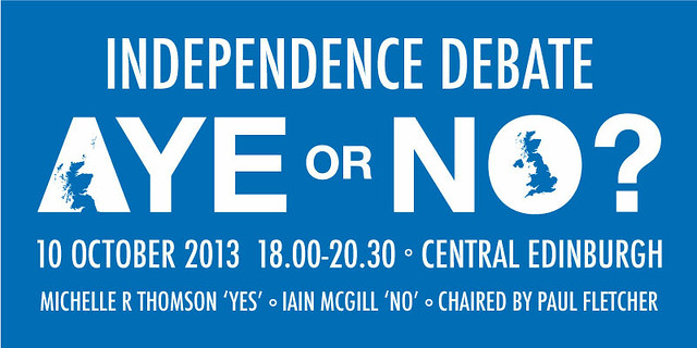 Independence Debate 10 October 2013, Central Edinburgh