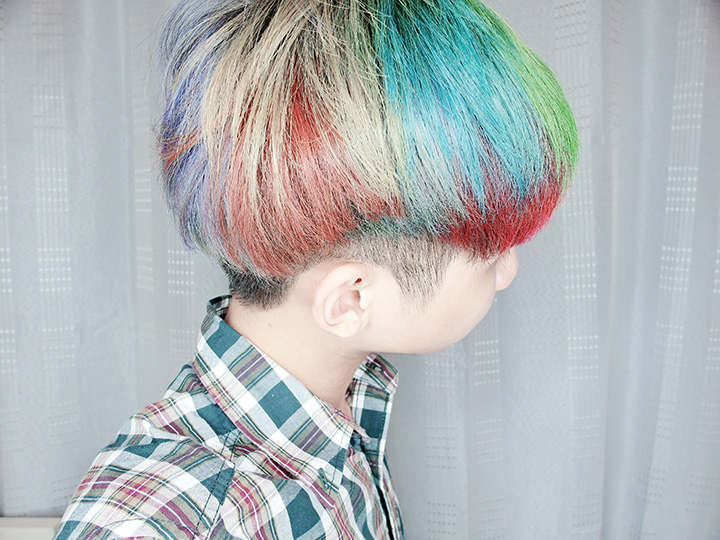 hair rainbow dye