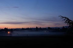 			Klaus Naujok posted a photo:	Another day with ground-fog over the baseball fields. See the man to the right of the basketball hoop? Photo taken with the Konica Minolta AF DT 18–70mm @ 35mm (52mm FF).