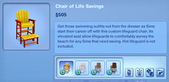Chair of Life Savings