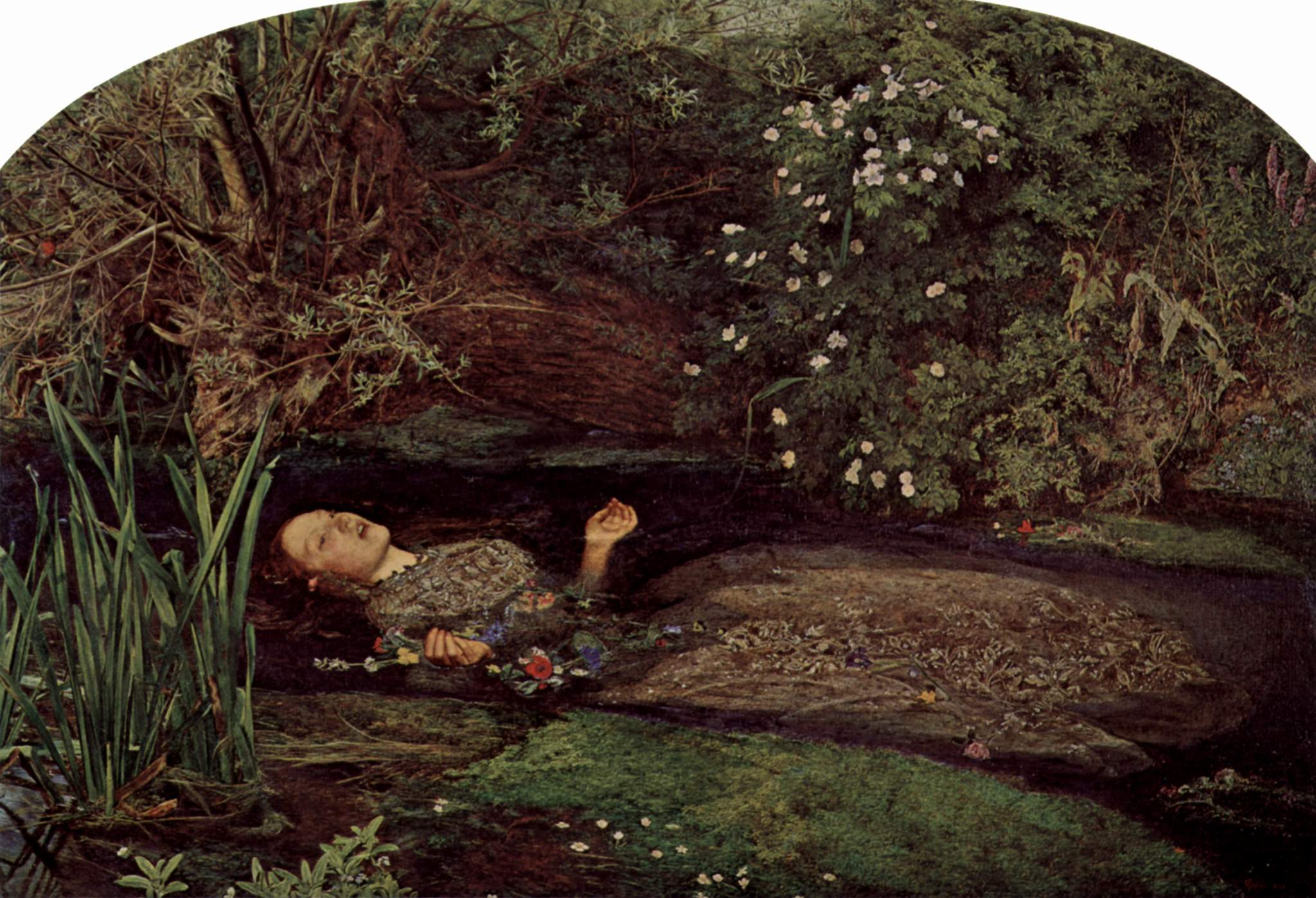 Ofelia. Obra de John Everett Millais (1829-1896)
