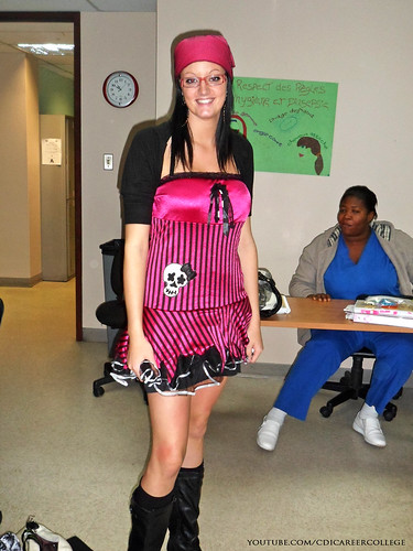 CDI College Laval Campus Halloween Costumes and Decoration Themes - Gothic Nurse Lady