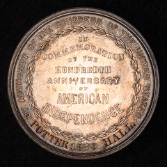 Centennial Medal Made into School Medal reverse