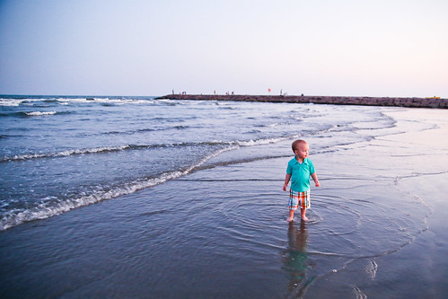 Toddler in the Ocean