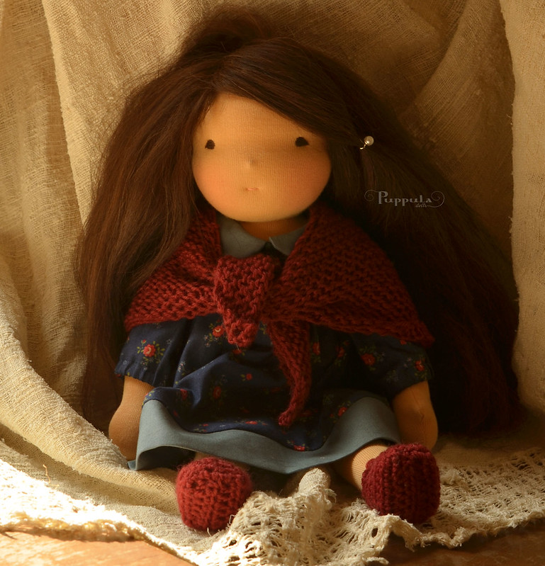 Smilja,  15" waldorf inspired doll