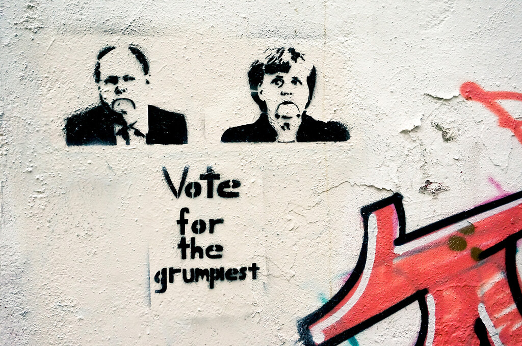 Wahlplakate-Busting in Hamburg