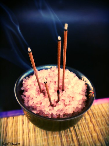 Burning Japanese Koh Incense