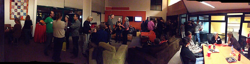 Panorama of Dkos HQ event.