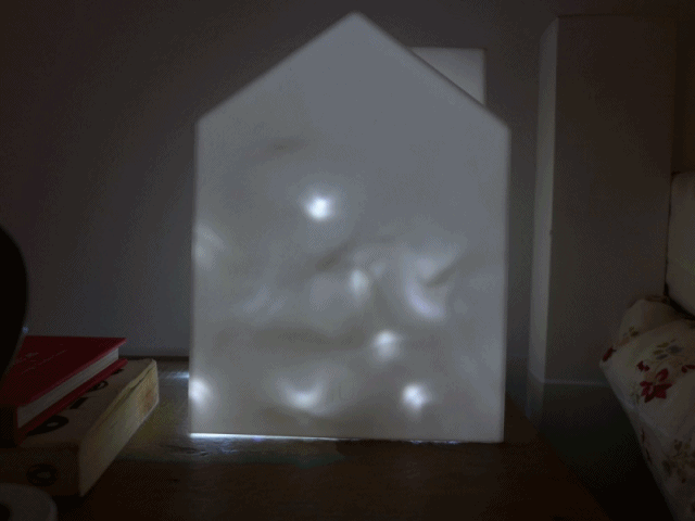 GIF animado com luzinhas de Natal
