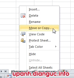 Sửa lỗi không cho copy/move Sheet Excel sang bảng tính Excel khác 2003 2007 2010 2013