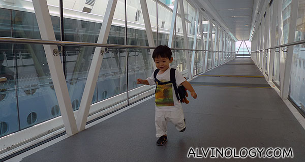 Asher, 2, on his first cruise with Royal Caribbean back in 2013 