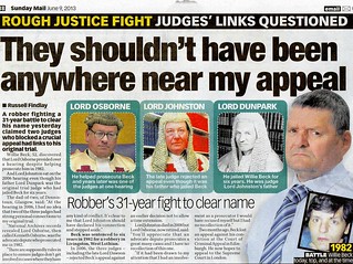 ROUGH JUSTICE FIGHT JUDGES’S LINKS QUESTIONED Sunday Mail 09 June 2013