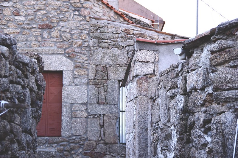 terracota door and stone houses badamalos