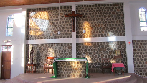The alter. The cross was just purchased in Kenya.