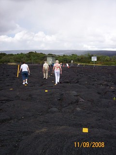 path over lava flow