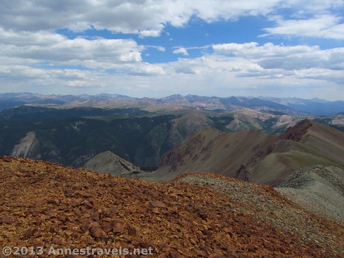 Part of the view from Electric Pass Peak, White River National Forest, Colorado