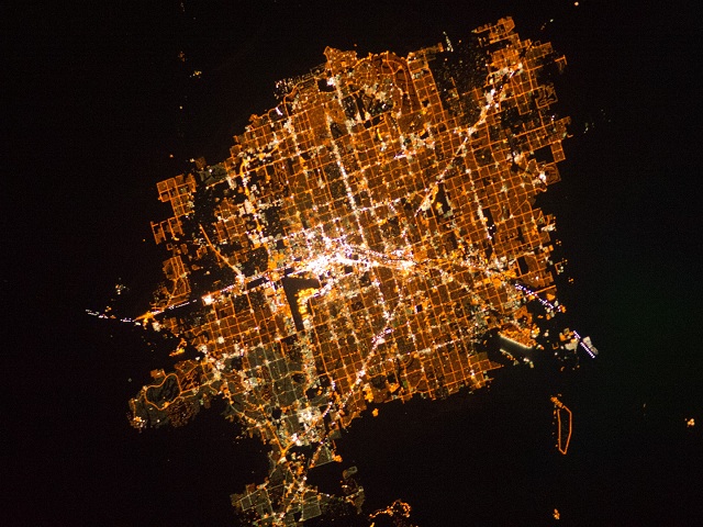 Las Vegas At Night from Space