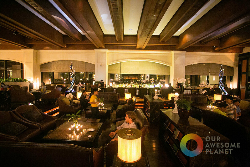 Inside Le Bar restaurant with people sitting on a couch relaxing and eating