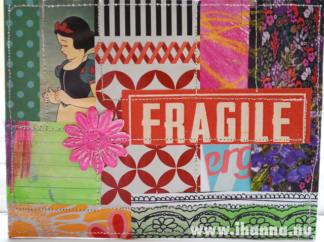 DIY Postcard Pop Art Collage - Fragile Princess