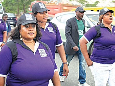 Nollywood stars march against domestic violence in the Federal Republic of Nigeria. The film and television industry workers are taking a stand on a critical issue. by Pan-African News Wire File Photos