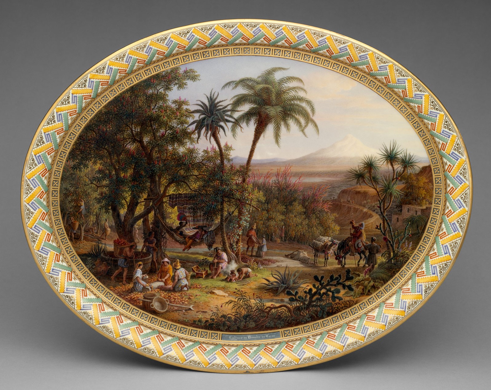 1836 Tray for Coffee service. Hard-paste porcelain. metmuseum
