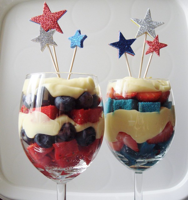 Fourth of July Berry Trifle