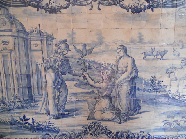 Azulejos portugueses de Bartolomeu Antunes de Jesus (século XVIII) depredados pelo moralismo, Convento da Igreja de São Francisco, Salvador (BA)