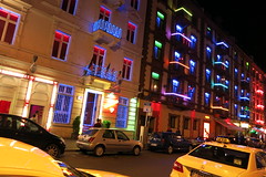 Night Street in Frankfurt
