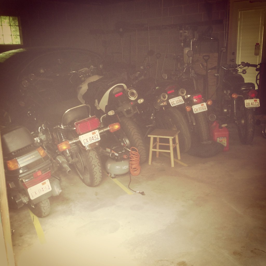 A garage full of bikes
