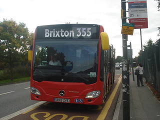 Evobus Go-Ahead London Central MBK1 on Route 355, Mitcham
