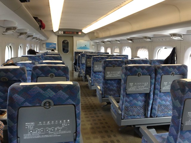 Riding the hikari Shinkansen