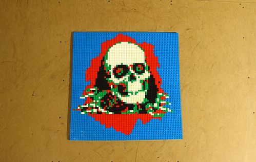 Lego mosaic of the Powell Peralta Ripper