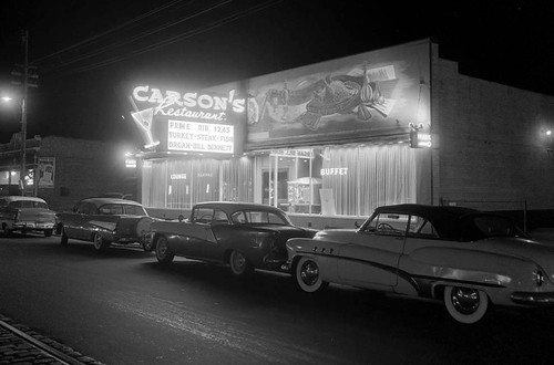 Carson's Restaurant, late 1950s